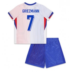 Frankrike Antoine Griezmann #7 Borta Kläder Barn EM 2024 Kortärmad (+ Korta byxor)